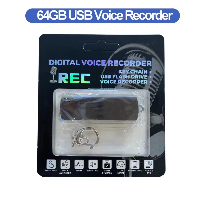 Digital Voice Recorder, 64GB Voice Recorder for Lectures - USB