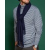 Duclasse 54928 Mongolian Cashmere Scarf, navy