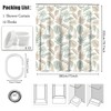 WYRCFS Shower Curtain 180x200cm Green Leaf Shower Curtains Anti Mould