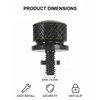 KQOZG Motorcycle Seat Bolts 6 mm Black (Pack of 2)