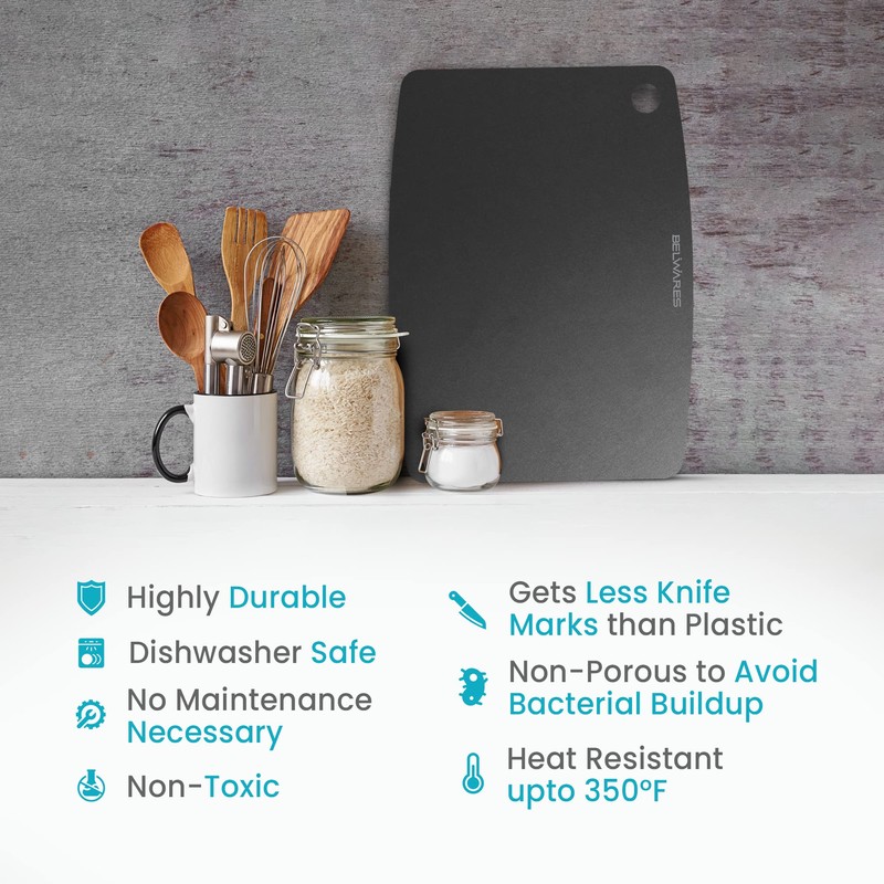 Wooden Cutting Board for Kitchen - Large Composite Wood Cutting