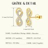 PDTU Stud Earrings Silver 925 / Stud Earrings Gold Infinity