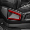 Car Carbon Fiber Seat Recline Handle Panel Cover Trim Accessories