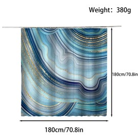 FAIRYGATE Garden Shower Curtain Outdoor Waterproof Polyester Fabric Shower Curtain Midew Resistant Washable Bath Curtain For Bathroom With Anti Rust Grommets Plastic Curtain Rings B9020