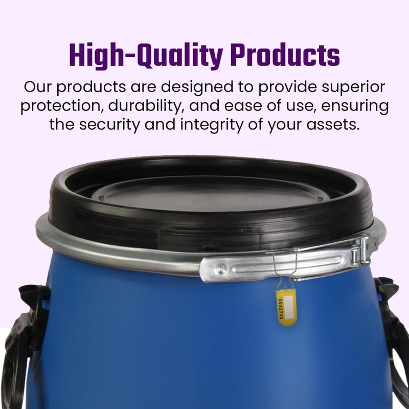 Plastic Padlock Security Seals - Corrosion-Resistant, Eco-Friendly, U.S. Customs Approved