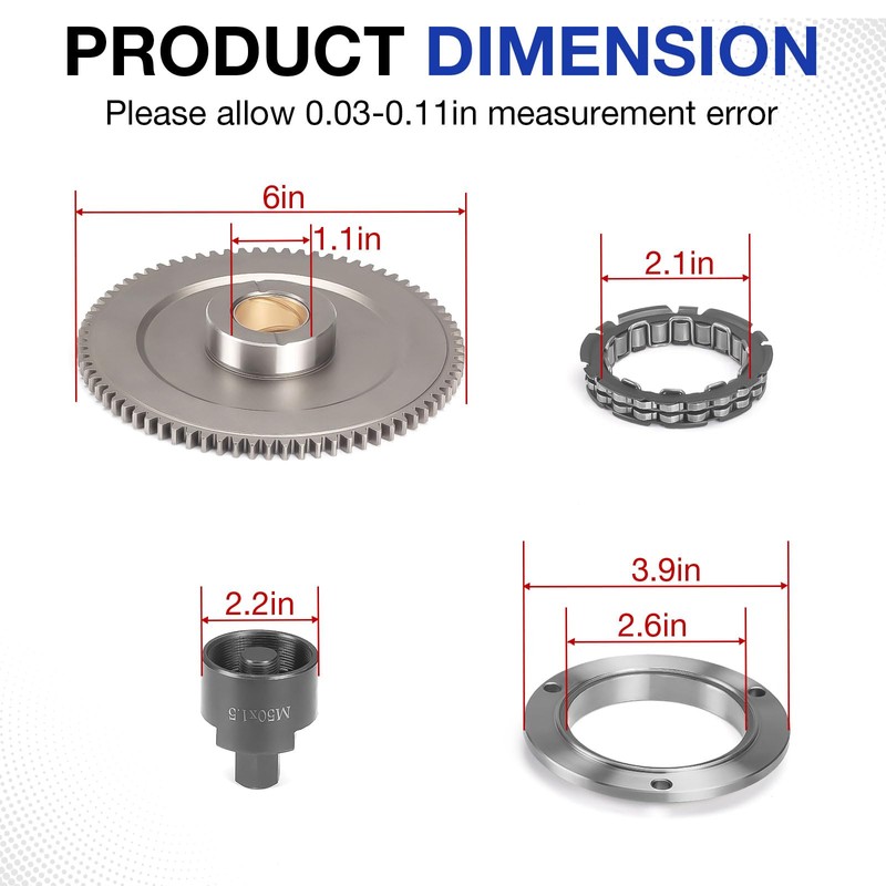 Flywheel Puller & Starter Clutch Idler Gear One Way Bearing
