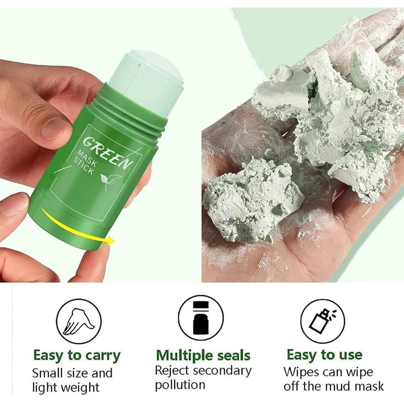 Green Tea Cleansing Mask Stick - Deep Cleansing Mud, Blackhead,