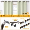 Bronze Curtain Rods for Windows 48 to 84 Inch, USFOOK