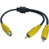 [COMON] RCA Video 2 Distribution Cable (Female to Male x