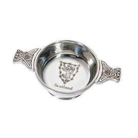 Wentworth Pewter - Lion of Scotland Standard Pewter Whisky Tasting Bowl Loving Cup Burns Night