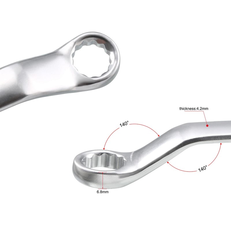 sourcing map 10mm Metric L Shaped Angled and Double Box
