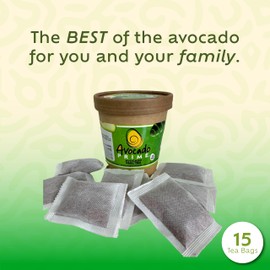 Avocado Peel Tea – Organic Caffeine-Free Wellness Blend for Detox & Digestion, 15 Tea Bags with Natural Antioxidants, Gut & Immune Support Te de Aguacate