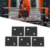 5Pcs Profile End Caps Double Slots Aluminum Alloy Cover Plate