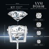 2Carat Moissanite Earrings Hypoallergenic S925 Moissanite Studs Earrings Birthday Gifts
