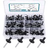 SATANTECH 200PCS Black Rivets Pop Rivets Assortment Kit, Large flange