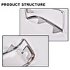 G-PLUS Grille Headlight Door Bezel Chrome Set Pair Compatible with