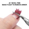 4 pieces cuticle pusher, 2 in 1 professional nail pusher