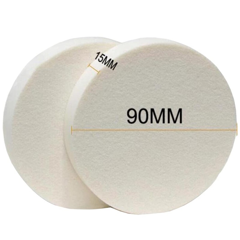 Makeup Sponge for Liquid Foundation Creams and Other Cosmetics (White)