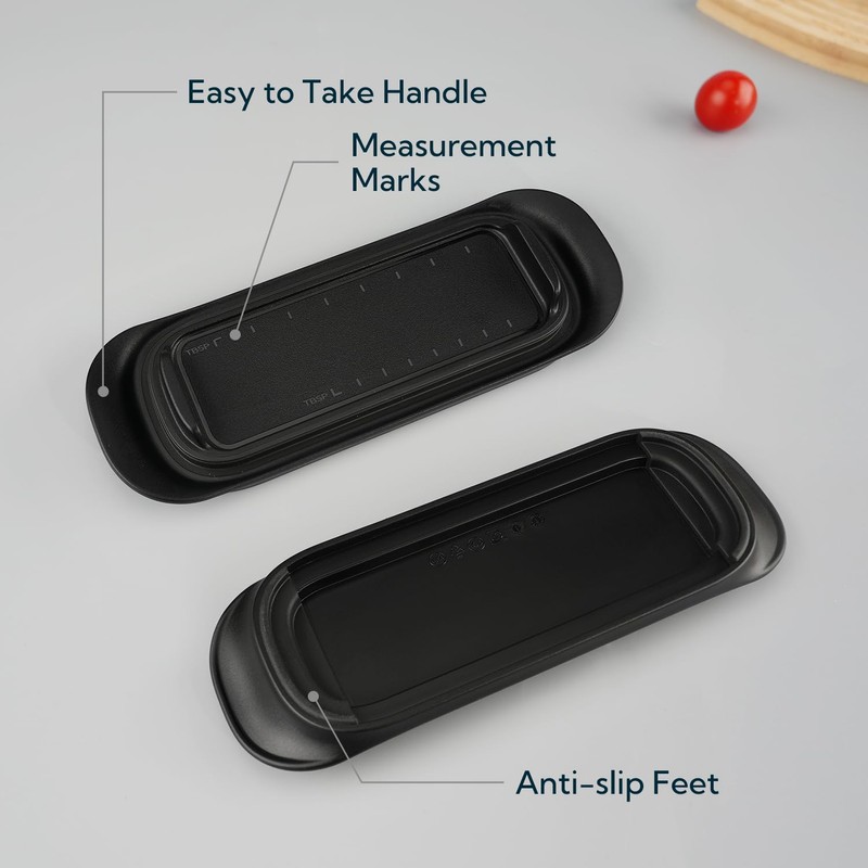 KITCHENDAO Airtight Butter Dish with Lid for Countertop and Refrigerator