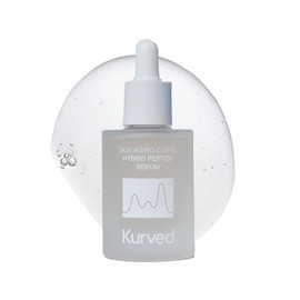 Kurved Skin Aging Curve Hybrid Peptide Serum, 1.01 fl oz (30 mL) | Anti-Aging Hydrating Niacinamide | Lightweight, Non-sticky, Buildable | K-Beauty face serum for fine lines, firming & elasticity