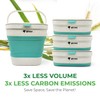 Collapsible Small Compost Bin Kitchen Counter Caddy with Lid -
