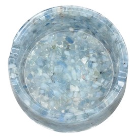 Amogeeli Healing Orgone Stone Bowl for Crystal Cleansing and Charging, Orgonite Crystal Bowl for Decor