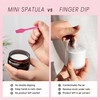 PANA 100pcs Brand Cosmetic Make Up Disposable Plastic 2.5" Spatulas
