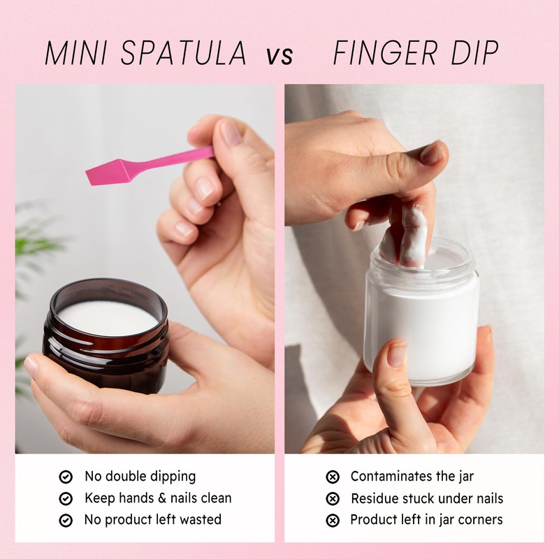 PANA 100pcs Brand Cosmetic Make Up Disposable Plastic 2.5" Spatulas