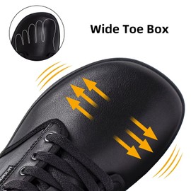 HOBIBEAR Unisex Wide Barefoot Shoes for Mens Womens Minimalist Sneakers Zero Drop Shoes Lightweight Comfortable (All Black,5.5 UK)
