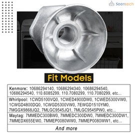 8066184 Dryer Motor Pulley Replacement by Seentech - Compatible for Whirlpool, Kenmore Dryers - Replace: 3394341, 3401143, PS11744884, W10402909 (Pack 1)