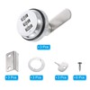 PATIKIL 3/4" Combination Cam Lock, 3 Pcs File Cabinet Locks