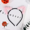 WHAVEL Cat Ears Headband Cute Cat Headband Fluffy Cat Ears