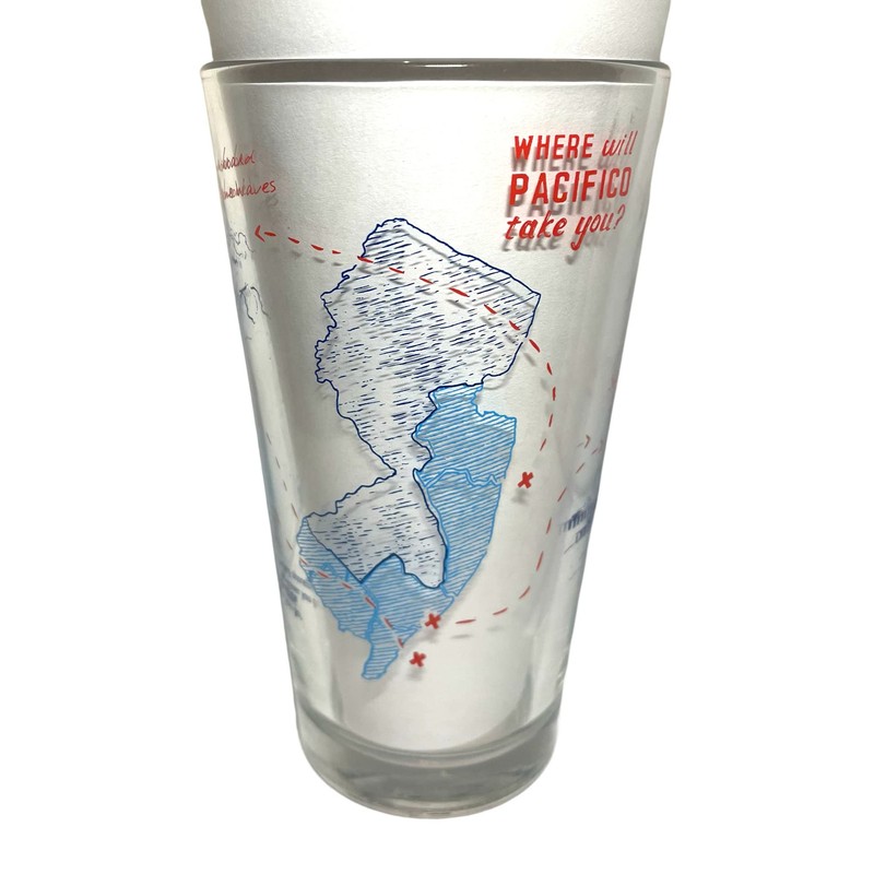 Pacifico Clara Cerveza Jersey Shore Beer Pint Glasses | Set