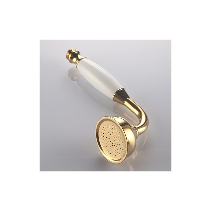 Skybath Shower Head Traditional Victorian Style Golden Handheld Shower Sprayer
