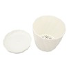5 PCS Indoor Plant Pots with Base PP White Beautiful