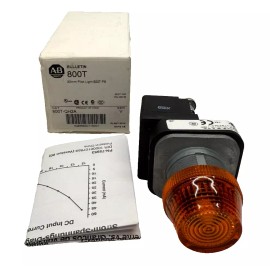 Allen-Bradley Allen Bradley 800T-QH2A 800T PB,30mm Pilot Light,LED Lamp,12-130V AC/DC,Amber