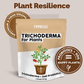 TPS NUTRIENTS Trichoderma for Plants, Great for Transplanting and Established Plants, Also Includes Soil Probiotics Mycorrhizae and Bacteria (6 Ounces)