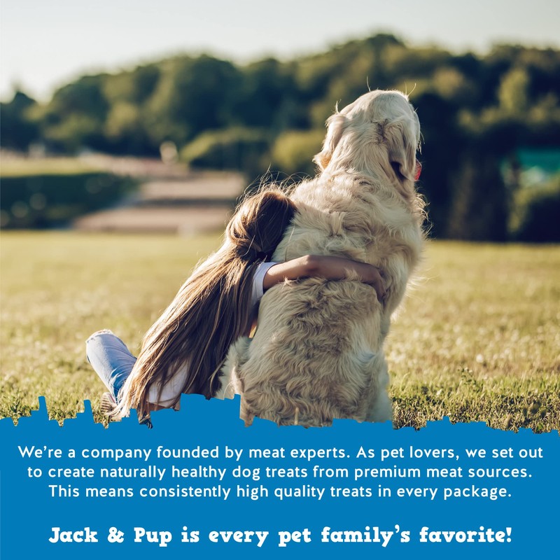 Jack&Pup 6 Inch Standard Bully Sticks for Dogs (25 Pack)