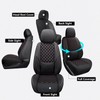 Wrangler Seat Covers 2018-2026 Front Pair, Waterproof Leather Interior Sets