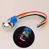 Kiligen 12V-24V/5A 16mm Pre-Wired Momentary Speaker Horn Push Button Waterproof