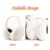 IHCEMIH Ear Muffs, Women Earmuffs Winter Accessories Fluffy Plush Foldable