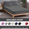Apex Furnishings Fitted Sheet Single, Charcoal - Brushed Microfiber Plain