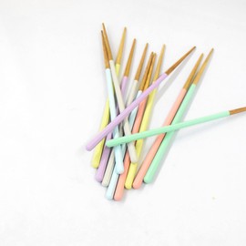 かのりゅう 箸 わぐり 栗の子供五角箸 A 14.5cm ピンク