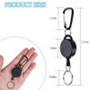 Retractable Badge Reels Retractable Keychain Extendable Badge Holder with Key