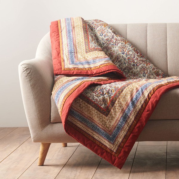 Maison d' Hermine Jaipur Cotton Throw Blanket Bohemian Bedding Lightweight