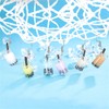 6 Pairs Cute Pearl Milk Tea Dangle Earrings Tea Drop
