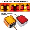 Double Face LED Turn Signal Lights, Square Dual Face Led