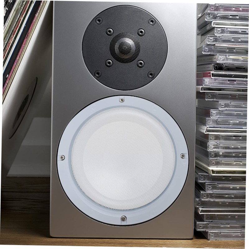 Operitacx 2Pcs Speaker Protector Cover White Decorative Speaker for DIY