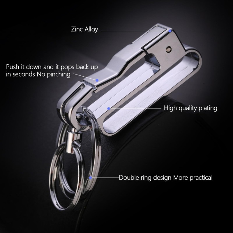 ligkeevan keychain Detachable Keychain Lock Design, Anti LossBelt Key Chain
