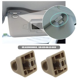 The Lord of the Tools 4PCS Car Sun Visor Hook Clips Compatible with W123 W124 W126 W140 W201 W463 A1268100012 126-810-00-12-8412 Visor Accessories Plastic Beige